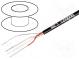 Vodič  mikrofónové  2x0,22mm2  čierna  OFC  -15÷70°C  Balenie  100m