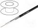 Vodič  koaxiálny  1x15AWG  drôt  Cu  PVC  čierna  6,1mm