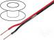Vodič  reproduktorový  2x0,75mm2  lanko  CCA  čierno-červená  PVC