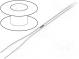 Vodič  OFC  lanko  2x0,5mm2  silikón  biela  -60÷180°C  300/500VAC