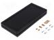 Kryt  univerzálny  X  94mm  Y  200mm  Z  25mm  TEKBOX  ABS  čierna