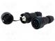 Konektor  napájacie AC  skrutková svorka  samce + samice  6÷14mm