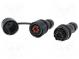 Konektor  napájacie AC  skrutková svorka  samce + samice  6÷14mm