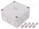 Kryt  univerzálny  X  94mm  Y  94mm  Z  57mm  TK PC  polykarbonát