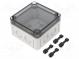 Kryt  univerzálny  X  94mm  Y  94mm  Z  57mm  TK PC  polykarbonát