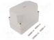 Kryt  univerzálny  X 110mm  Y 180mm  Z 137mm  plochý  TK PS  šedá