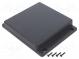 Kryt  univerzálny  X  125mm  Y  125mm  Z  25mm  s úchytkami  TWF  ABS