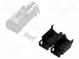 Zástrčka  RJ45  PIN  8  Kat  5e  pozlátený  Usporiad.kol  8p8c  6,6mm