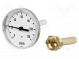 Merací prístroj  teploty  bimetalický  0÷60°C  Dĺž.sondy  160mm
