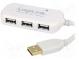 Hub USB  USB 2.0  PnP,repeater USB  Počet portov  4  480Mbps
