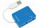 Hub USB  USB 1.1,USB 2.0  PnP  modrý  Počet portov  4  480Mbps