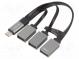 Hub USB  USB A zásuvka x3,USB C vidlica  USB 3.0,USB 3.1  PnP