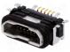 Zásuvka  USB B micro  SMT  PIN  5  s utesnením  V  USB 2.0  IPX7