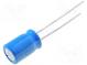 Kondenzátor  elektrolytický  THT  4,7uF  50VDC  Ø8x11,5mm  ±20%