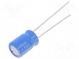 Kondenzátor  elektrolytický  THT  10uF  50VDC  Ø8x11,5mm  ±20%