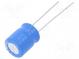 Kondenzátor  elektrolytický  THT  100uF  50VDC  Ø10x12,5mm  ±20%