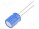 Kondenzátor  elektrolytický  THT  100uF  35VDC  Ø10x12,5mm  ±20%
