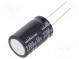 Kondenzátor  elektrolytický  bipolárny  THT  2200uF  10VDC  ±20%