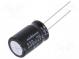 Kondenzátor  elektrolytický  bipolárny  THT  330uF  25VDC  ±20%