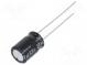 Kondenzátor  elektrolytický  bipolárny  THT  22uF  63VDC  ±20%