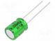 Kondenzátor  elektrolytický  bipolárny  THT  220uF  6,3V  ±20%