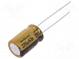 Kondenzátor  elektrolytický  THT  220uF  63VDC  Ø10x16mm  ±20%