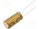 Kondenzátor  elektrolytický  THT  100uF  100VDC  Ø10x20mm  ±20%