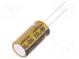 Kondenzátor  elektrolytický  THT  330uF  100VDC  Ø12,5x25mm  ±20%