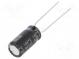Kondenzátor  elektrolytický  THT  470uF  16VDC  Ø8x15mm  ±20%  87mΩ