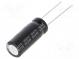 Kondenzátor  elektrolytický  THT  100uF  100VDC  Ø10x25mm  ±20%
