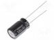 Kondenzátor  elektrolytický  THT  330uF  16VDC  Ø10x16mm  ±20%