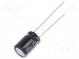 Kondenzátor  elektrolytický  THT  100uF  25VDC  Ø8x11mm  ±20%