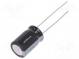 Kondenzátor  elektrolytický  THT  68uF  25VDC  Ø8x11,5mm  ±20%