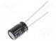 Kondenzátor  elektrolytický  THT  68uF  25VDC  Ø8x11,5mm  ±20%