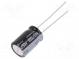 Kondenzátor  elektrolytický  THT  100uF  50VDC  Ø10x16mm  ±20%