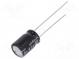 Kondenzátor  elektrolytický  THT  47uF  50VDC  Ø8x11,5mm  ±20%
