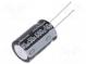 Kondenzátor  elektrolytický  THT  680uF  50VDC  Ø16x25mm  ±20%