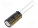 Kondenzátor  elektrolytický  THT  2200uF  10VDC  Ø10x20mm  ±20%