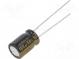 Kondenzátor  elektrolytický  THT  100uF  50VDC  Ø8x11,5mm  ±20%
