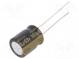 Kondenzátor  elektrolytický  THT  100uF  63VDC  Ø10x12,5mm  ±20%