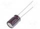 Kondenzátor  elektrolytický  THT  47uF  63VDC  Ø8x11,5mm  ±20%