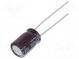Kondenzátor  elektrolytický  THT  100uF  35VDC  Ø8x11,5mm  ±20%