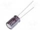 Kondenzátor  elektrolytický  THT  15uF  160VDC  Ø8x11,5mm  ±20%