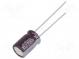 Kondenzátor  elektrolytický  THT  10uF  200VDC  Ø8x11,5mm  ±20%