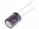 Kondenzátor  elektrolytický  THT  10uF  250VDC  Ø10x12,5mm  ±20%
