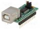 Modul  USB  UART  USB B,kolíkový  -40÷85°C  3,3÷5,25VDC