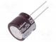 Kondenzátor  elektrolytický  low ESR  THT  1200uF  25VDC  Ø18x15mm