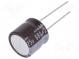 Kondenzátor  elektrolytický  low ESR  THT  680uF  25VDC  Ø16x15mm