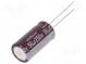Kondenzátor  elektrolytický  THT  56uF  250VDC  Ø12,5x25mm  ±20%