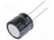 Kondenzátor  elektrolytický  THT  470uF  50VDC  Ø16x15mm  ±20%